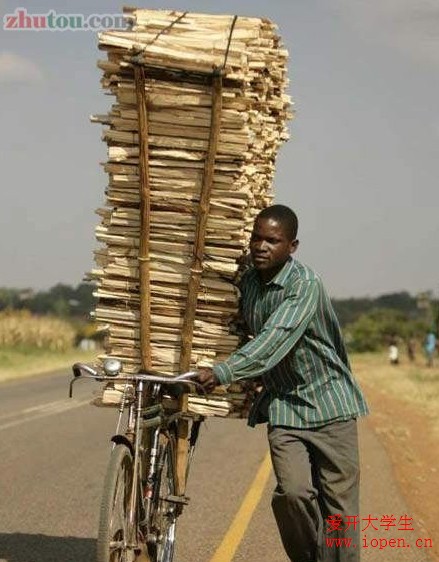 生活不容易呀，艱苦的生活從拉柴開始